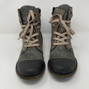 Newspaper combat boots